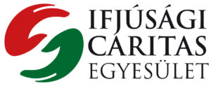 Logo, mely két, kicsit behajlítva. ívesen tartott tartott kezet ábrázol. a kezek egymásnak tenyérrel fordítva kör alakot alkotnak. Az egyik kéz, a fölső piros, a másik, az alsó zöld.